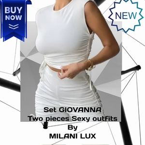 GIOVANNA two pieces set crop top and short